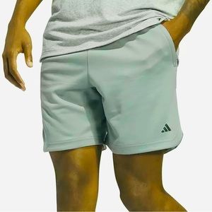 Adidas Mens Axis Knit 3.0 Shorts Training Breathable Oxide Green Size S